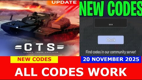 *ALL CODES WORK* (🚨) Cursed Tank Simulator【SKYFALL】 ROBLOX | NEW CODES | November 20, 2025