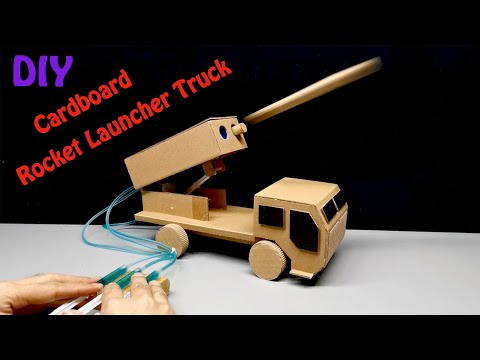 How to Make Rocket Launcher Truck From Cardboard | DIY cardboard crafts