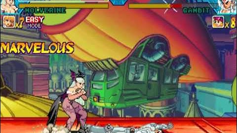 Marvel Vs. Capcom: Clash of Super H MAME Gameplay video Snapshot -Rom name mvsc-