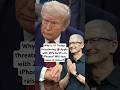 Why is 🇺🇸 Trump threatening 🍎 Apple with 25% tariffs on iPhones? Will that raise 💰 prices?