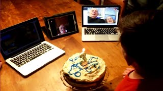 3-Year-Old Boy's Grandparents Celebrate His Birthday Virtually