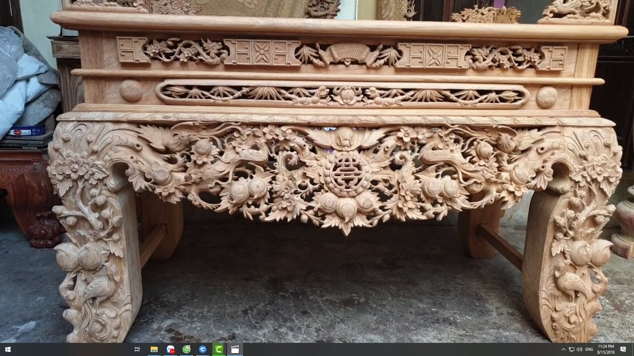 Mẫu Sập Thờ Mai Điểu Đẳng Cấp Kích Thước 217*107*127... - youtube