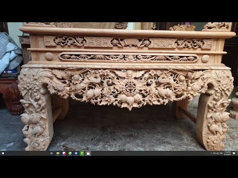 Video Mẫu Sập Thờ Mai Điểu Đẳng Cấp Kích Thước 217*107*127... - youtube
