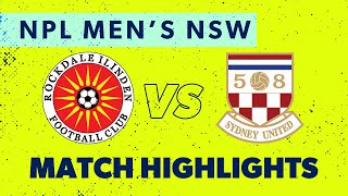 NPL Men's NSW Round 25 Highlights – Rockdale Ilinden v Sydney United 58