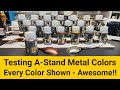 Testing A-Stand Metal Colors by Ammo - Every Color Shown !! Alclad Replacement?