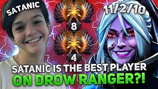 TOP 8 vs TOP 4! SATANIC is THE BEST PLAYER on DROW RANGER in 11,000 MMR?!