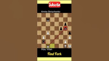 Brilliant fork from Hou yifan