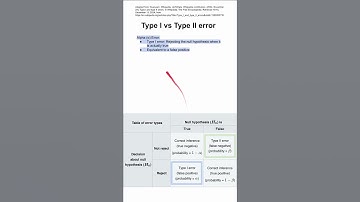 Type I vs Type II error + values and study power