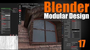 Blender Modular Design - 17 UV Wrap Up & Making a Basic Glass Material