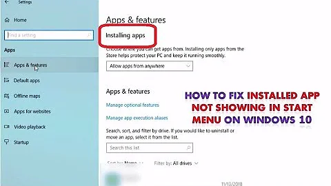 How to Fix Installed App Not Showing in Start Menu On Windows 10