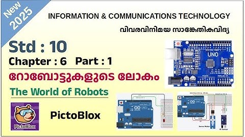 ICT Tutorials 2025 Std 10 Chapter 6.1 PictoBloxറോബോട്ട‍ുകള‍ുടെ ലോകം The World of Robots