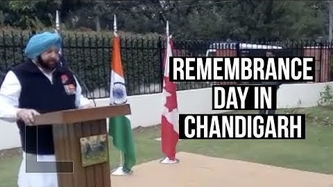Capt. Amarinder Singh Attending The Remembrance Day In Chandigarh