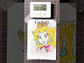 【マリオ】ピーチを10秒、1分、10分で描いてみた🍑#marioart #peach #mario #howtodraw #drawing #art