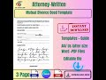 Mutual Divorce Deed Template | Legal Separation Agreement Form for Easy Filing &amp; Peace of Mind