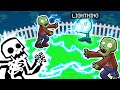 LIGHTNING PLANTS vs ZOMBIES Survival Challenge! (Minecraft)