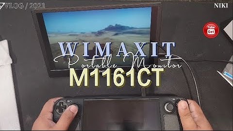 Use the Steam Deck Like Gaming PC ! WIMAXIT M1161CT USB-C Portable Monitor Desktop Mode