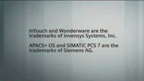 Watch the diagnostic display capability of APACS+ OS vs. Wonderware InTouch
