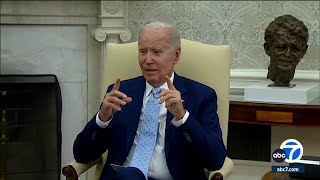 Biden claims he has no choice but to build more of Trump's border wall