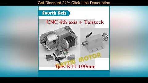 Review K11-100mm 3 jaw chuck 100mm 4th Axis+Tailstock CNC dividing head Rotation Axis kit for Mini