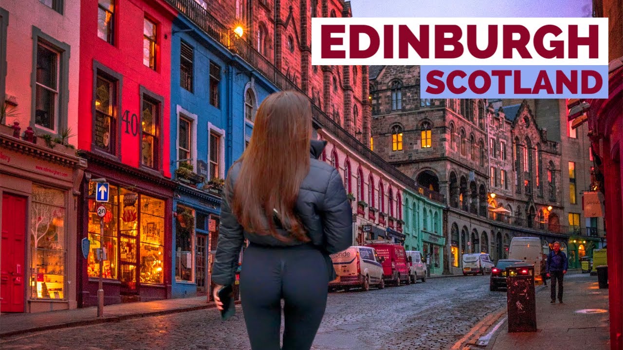 Edinburgh, Regno Unito | Tour a Piedi 4K | 29 dic 2022