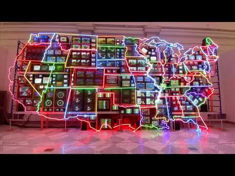 Nam June Paik&rsquo;s "Electronic Superhighway" - American Art Moments