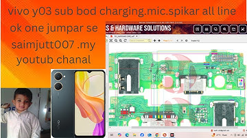 Microphone not working Vivo Y03 v2332 Speaker charging not working problem