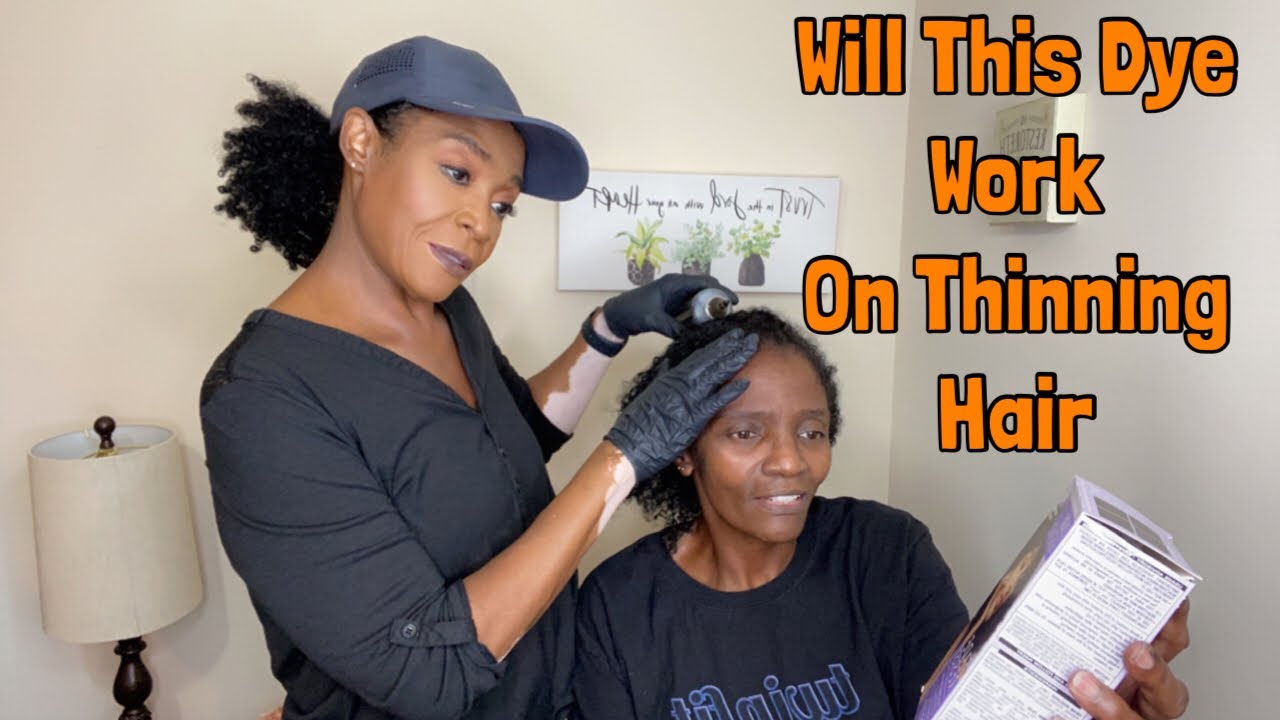 Dying My Sisters Thinning Hair at Home!! | Box Dye | Natural Hair ...