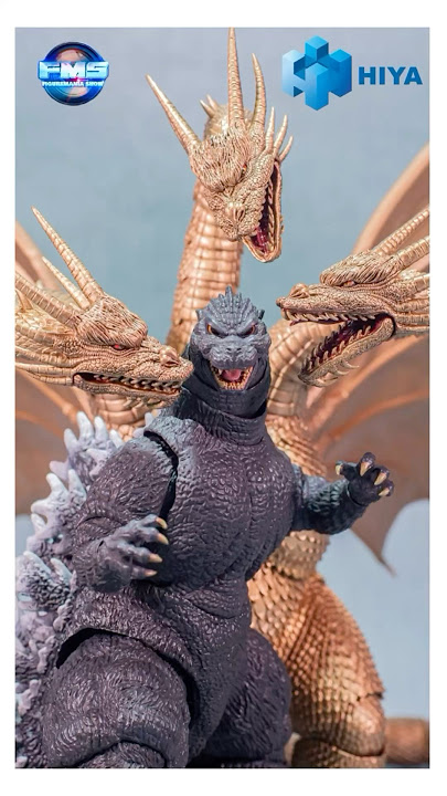 Hiya Toys Godzilla and King Ghidorah 1991 #godzilla #hiyatoys @Hiya_Toys