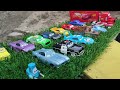 Cleaning Disney Pixar Cars On A Slippery Road : Lightning Mcqueen, Mater, Sally, Mack, Jack Storm