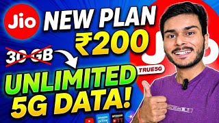 Jio ₹200 Plan 2026 | 15 OTT Apps, 1000+ TV Channels & Unlimited 5G Youtube Premium