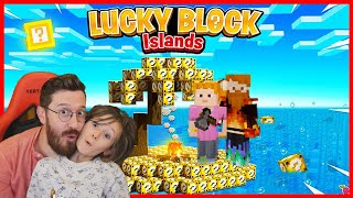 Kızım Kübra ile Lucky Block Adasında Mahsur Kaldık (Minecraft)