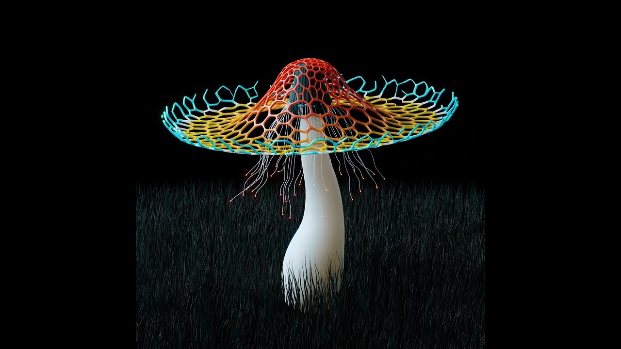 BLENDER 3.4 GEOMETRY NODES MUSHROOM SIMULATION