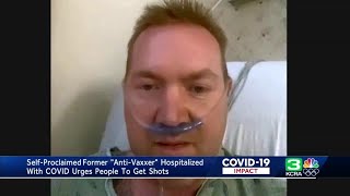 Self-proclaimed ex-‘anti-vaxxer’ hospitalized with COVID-19 urges vaccinations