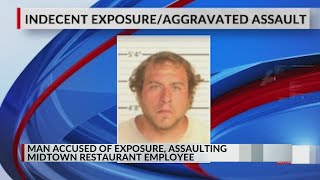 Man charged with exposing himself, assaulting employee at Midtown restaurant