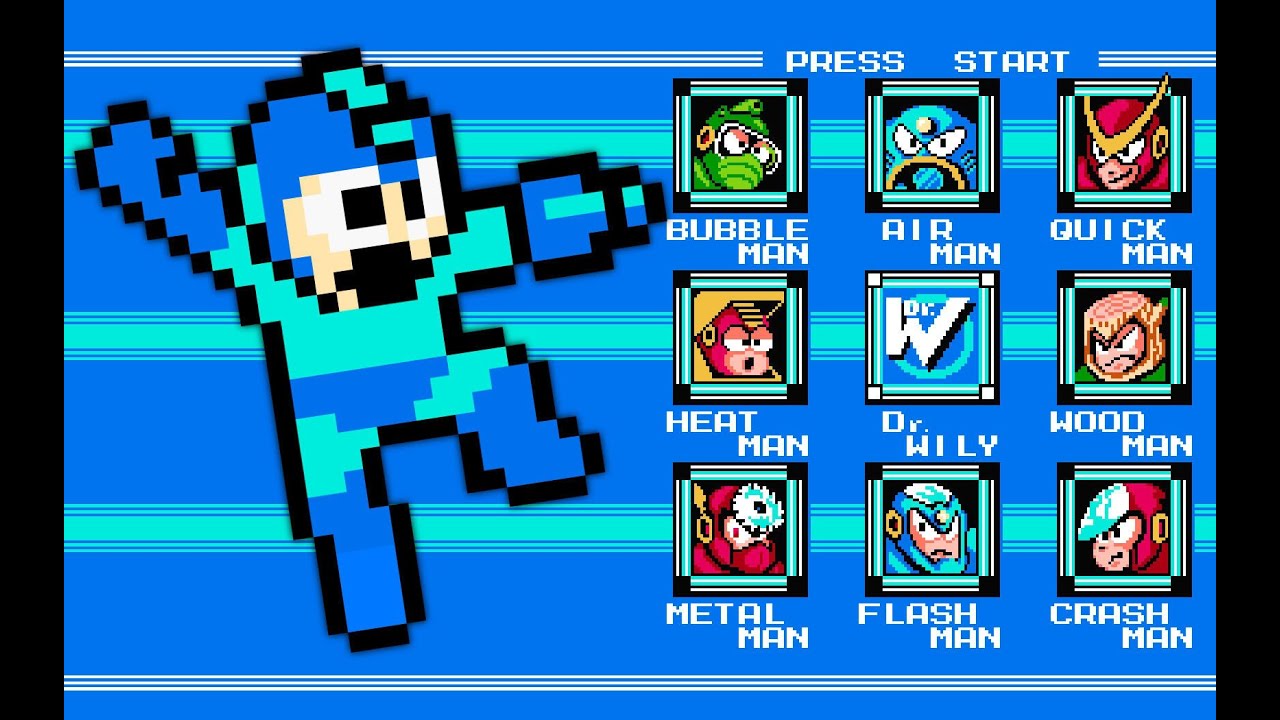 Mega Man 2 - all bosses and stages 