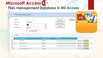 How to store and open ANY PC Files in Microsoft Access