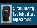 How to replace a Subaru key fob battery