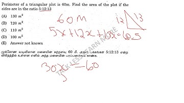 Perimeter of a triangular plot is 60m. Find the area of the plot if the sides are in the ratio