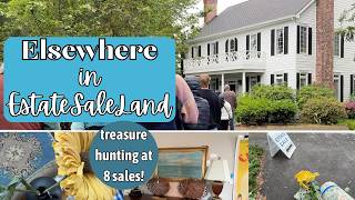 Shop With Me at 8 ESTATE SALES! Vintage, home decor, rugs, and more! #estatesalefinds