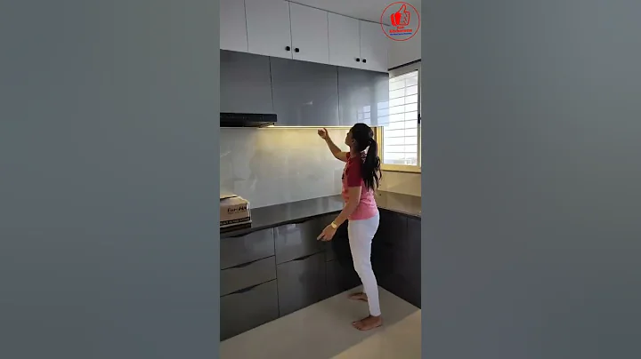 Kitchen Cabinet Lighting Hydraulic Cabinet #modularkitchen  #kitchendesign #shorts #shortsvideos - DayDayNews