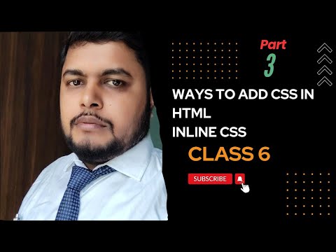 Ways to add CSS in the HTML document. What is inline CSS