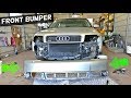 AUDI A4 B6 FRONT BUMPER COVER REMOVAL REPPLACEMENT
