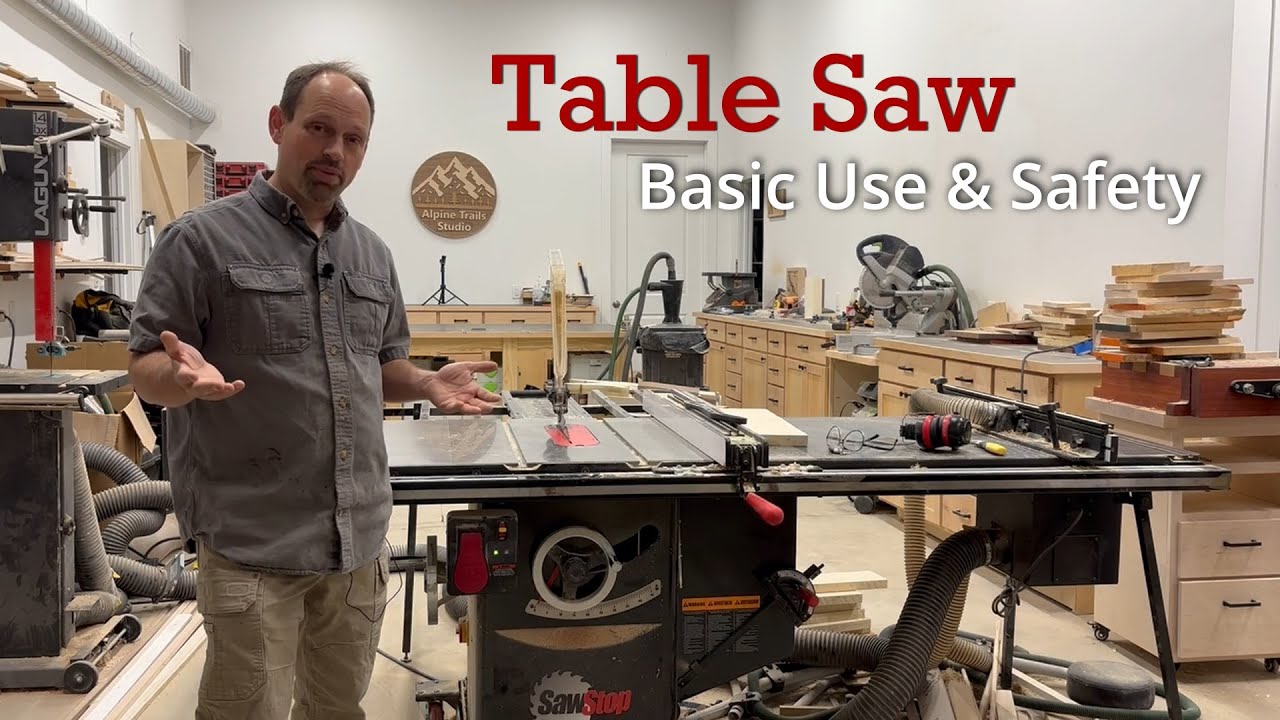 The Table Saw || Basic Use and Safety - YouTube