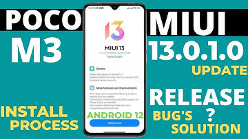 🔴 INSTALL PROCESS : Poco M3 Miui 13.0.1.0/Android 12 New Update|New Upcoming Features