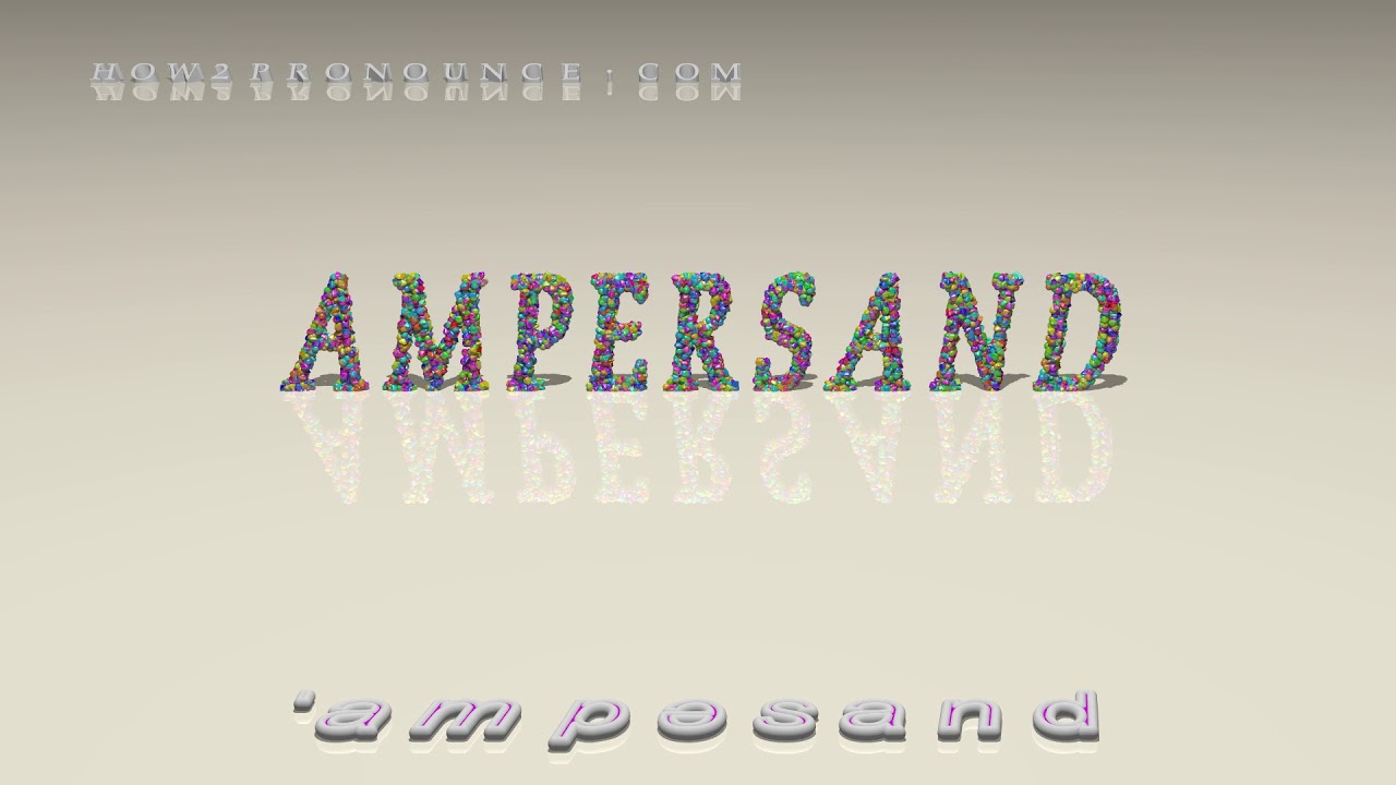 ampersand pronunciation in British English (three voices / accents