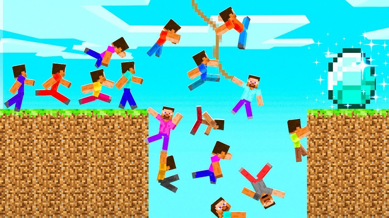 Impossible Deathrun Challenge Against 100 Fans in Minecraft!