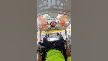 Container Handling with RTG Crane  #craneoperator #containerterminal #containerhandling #insta360