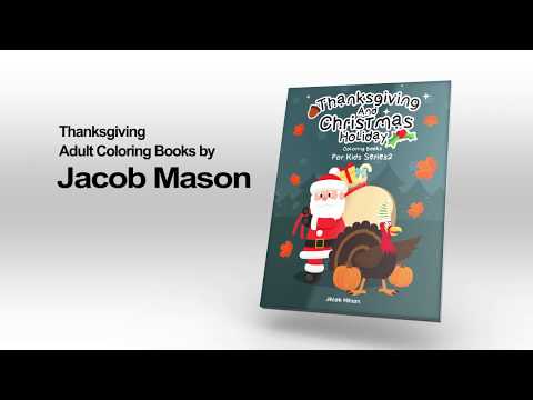 Coloring Books For Kids Thanksgiving And Christmas Holiday