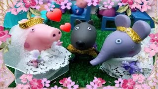 ❤ PEPPA PIG ❤ DANNY DOG SE CASA CON PEPPA PIG Ó EMELY ELEFANTE | Videos y juguetes de Peppa Pig
