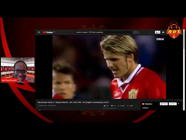 MANCHESTER UNITED VS BAYERN 1998/99 UCL FINAL COMEBACK REACTION